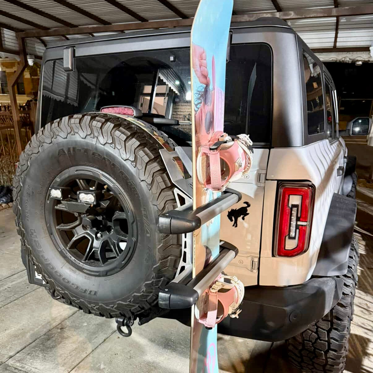 Spare Tire Molle Panel Accessory Mount Bracket