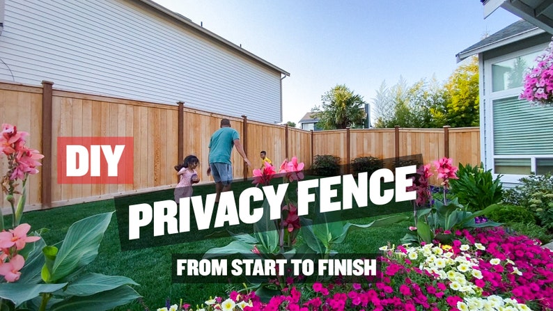 Full Panel Cedar Privacy Fence Layout/Diagram Cheat Sheet