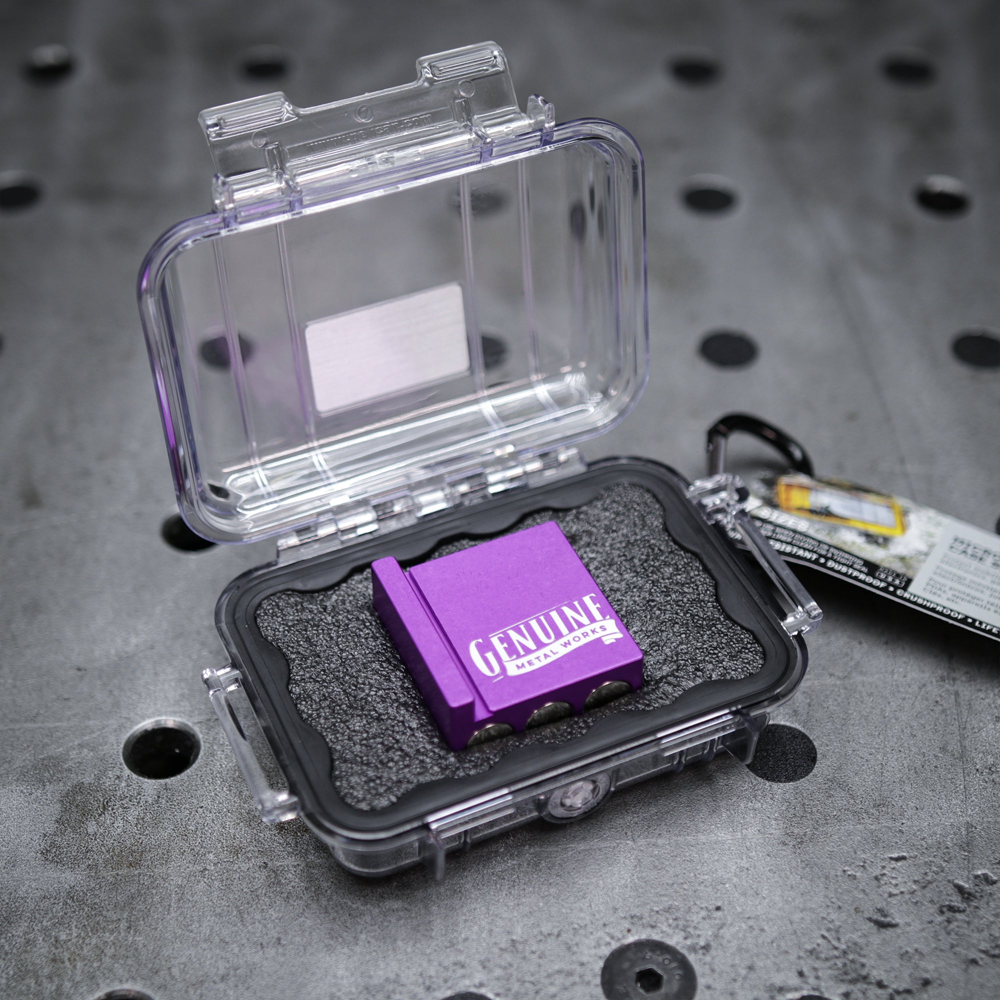 Magnetic squaring arm