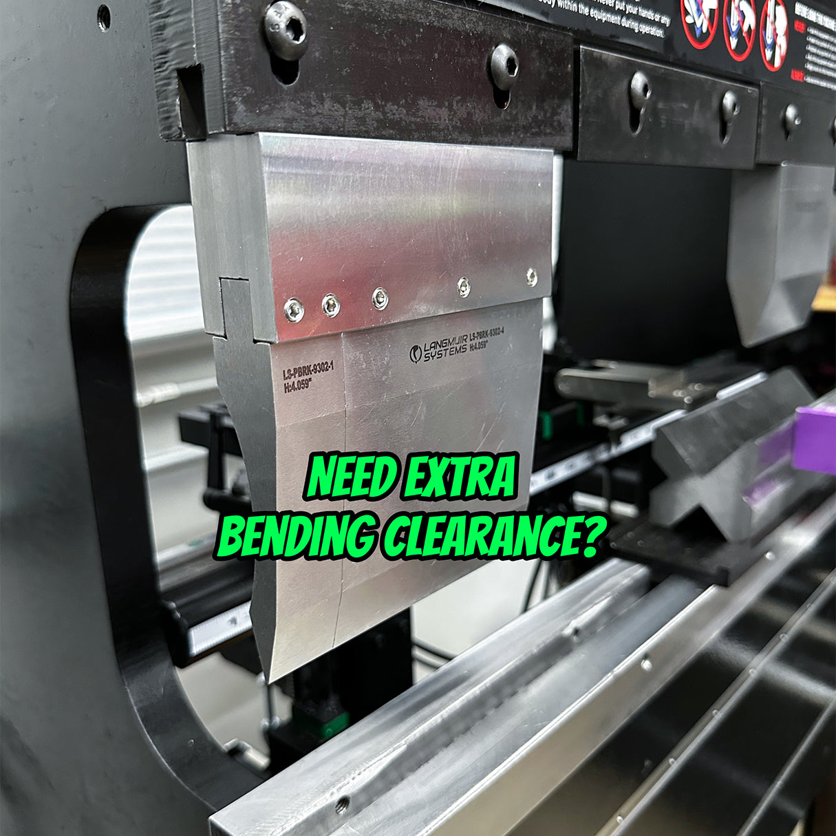 Tool Die Extender/Holder – Langmuir Pressbrake Titan 25T