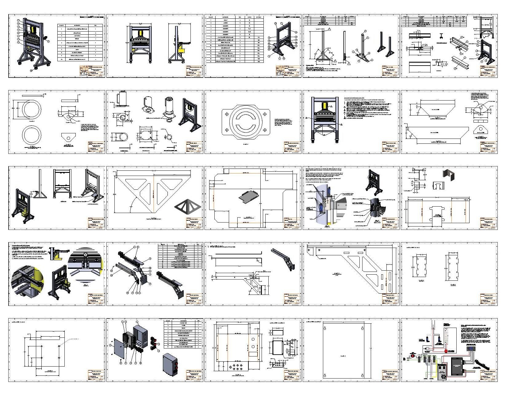 DIY 30 Ton Shop Hydraulic Press Brake – Digital Build Plans