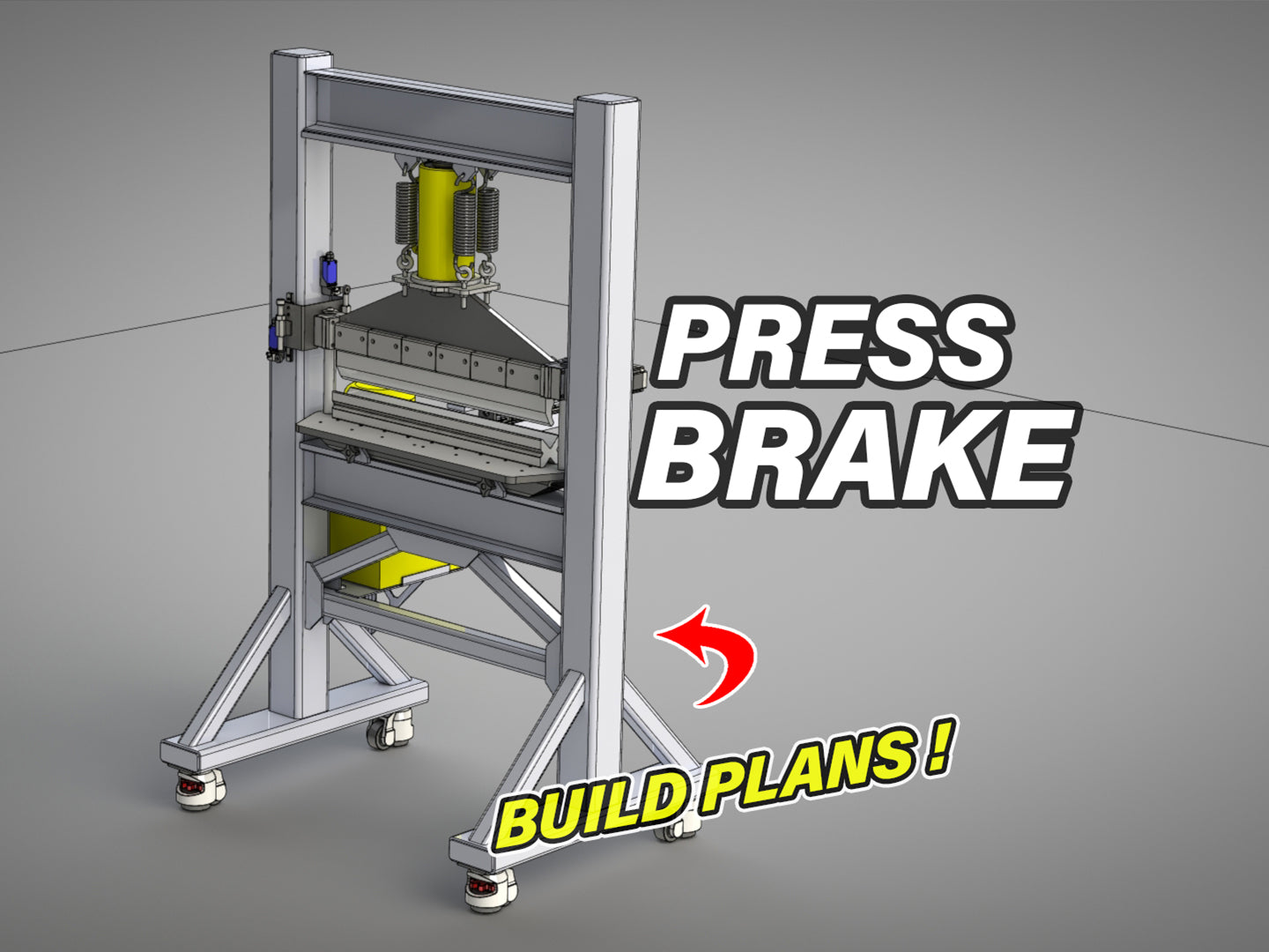 DIY 30 Ton Shop Hydraulic Press Brake – Digital Build Plans