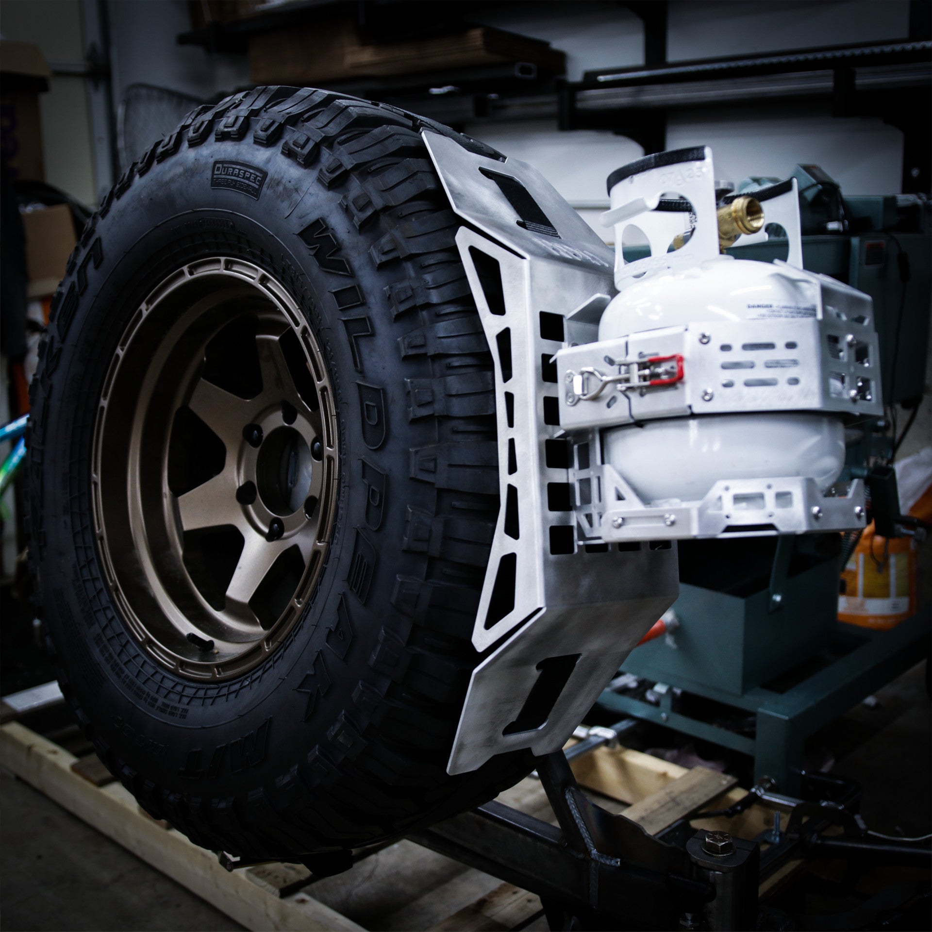 Spare Tire Molle Panel Accessory Mount Bracket