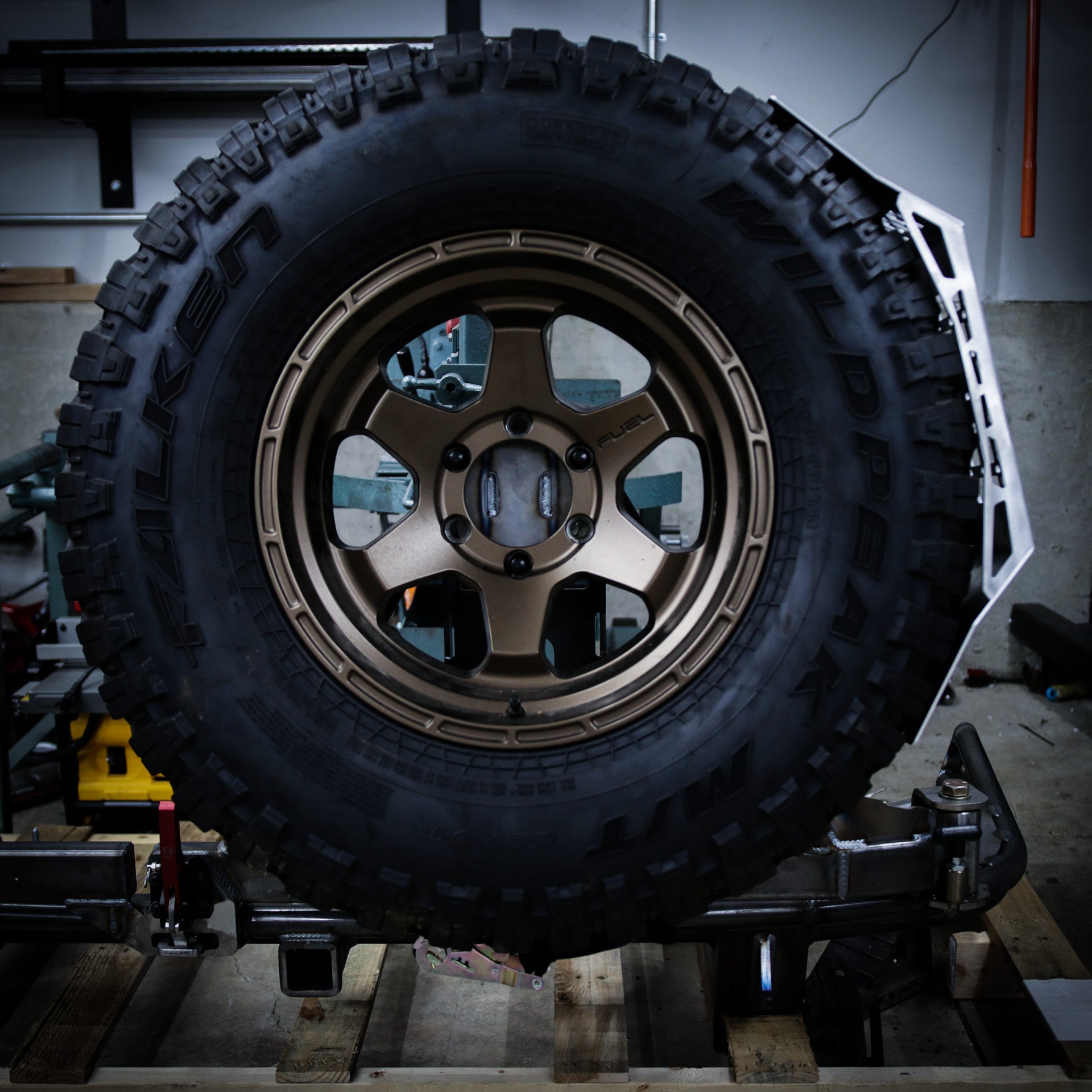 Spare Tire Molle Panel Accessory Mount Bracket