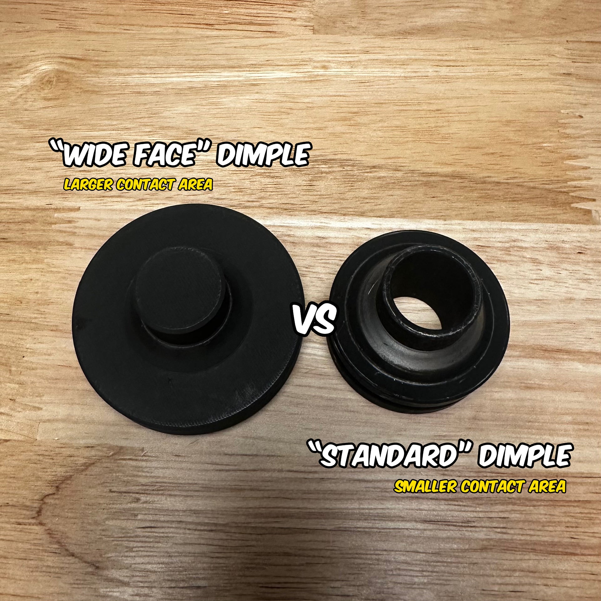 Wide-Face 3D Printed Dimple Dies – Starter Set