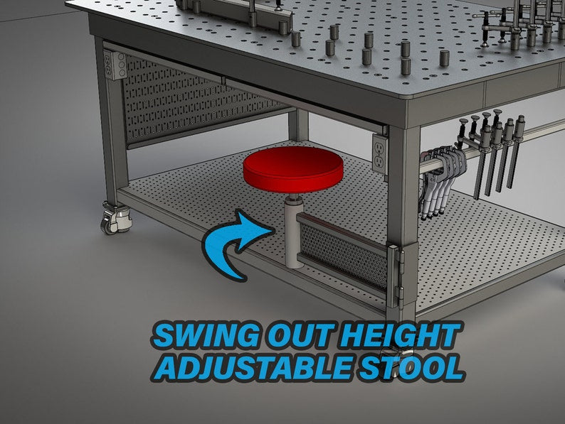 43" X 67" Garage Shop Welding Fixture Table [Standard & Metric] - Digital Build Plans