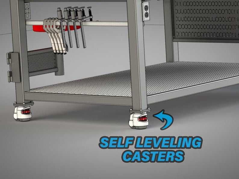 43" X 67" Garage Shop Welding Fixture Table [Standard & Metric] - Digital Build Plans