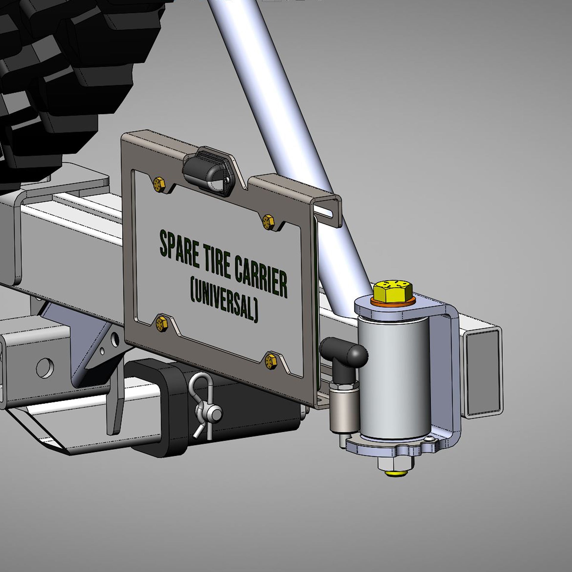 Version 2 – Tire Carrier Build Plans [inches+mm]