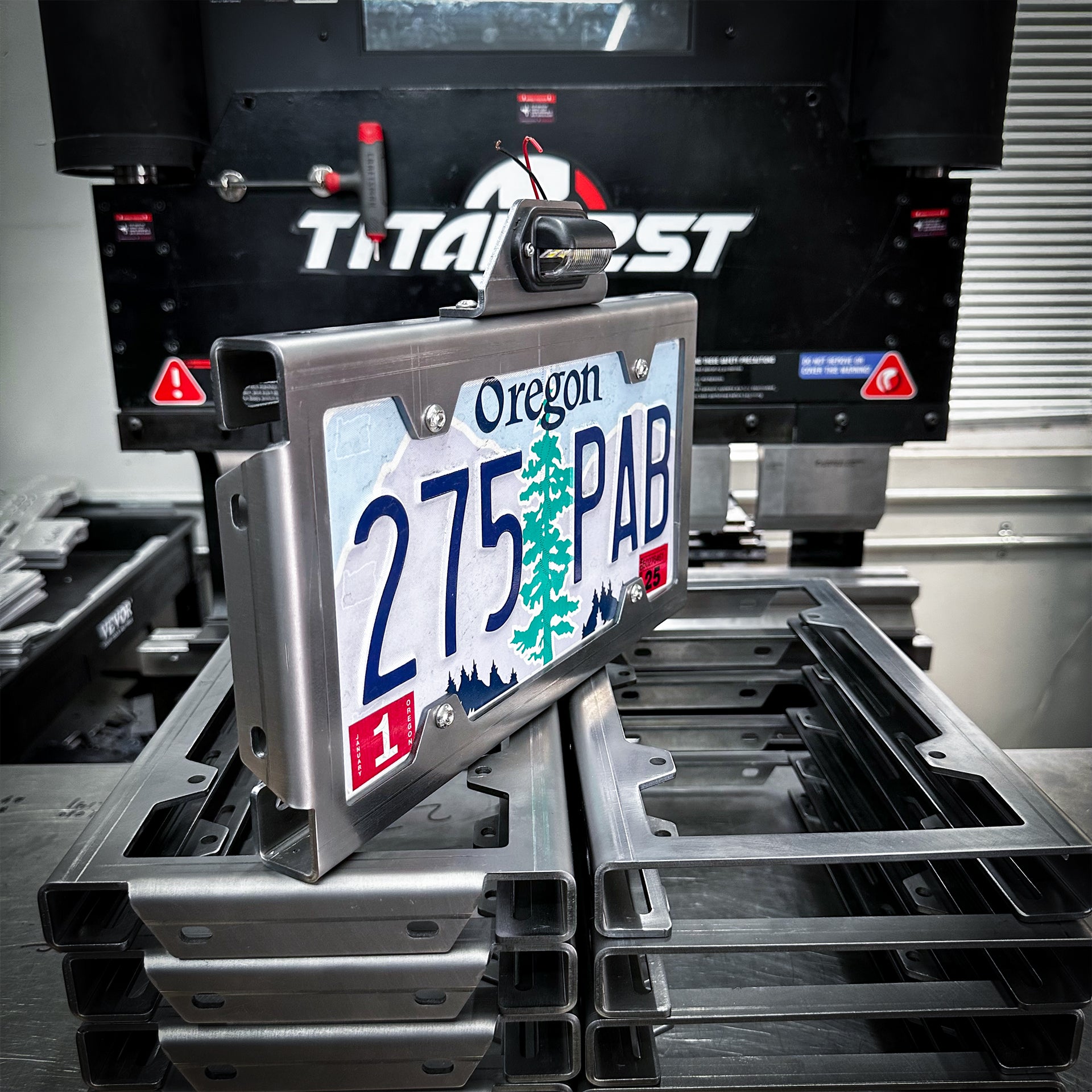 Heavy Duty License Plate Frame [6X12] Standard Size for Cars, RVs, Trailers, Campers, Boat Trailers
