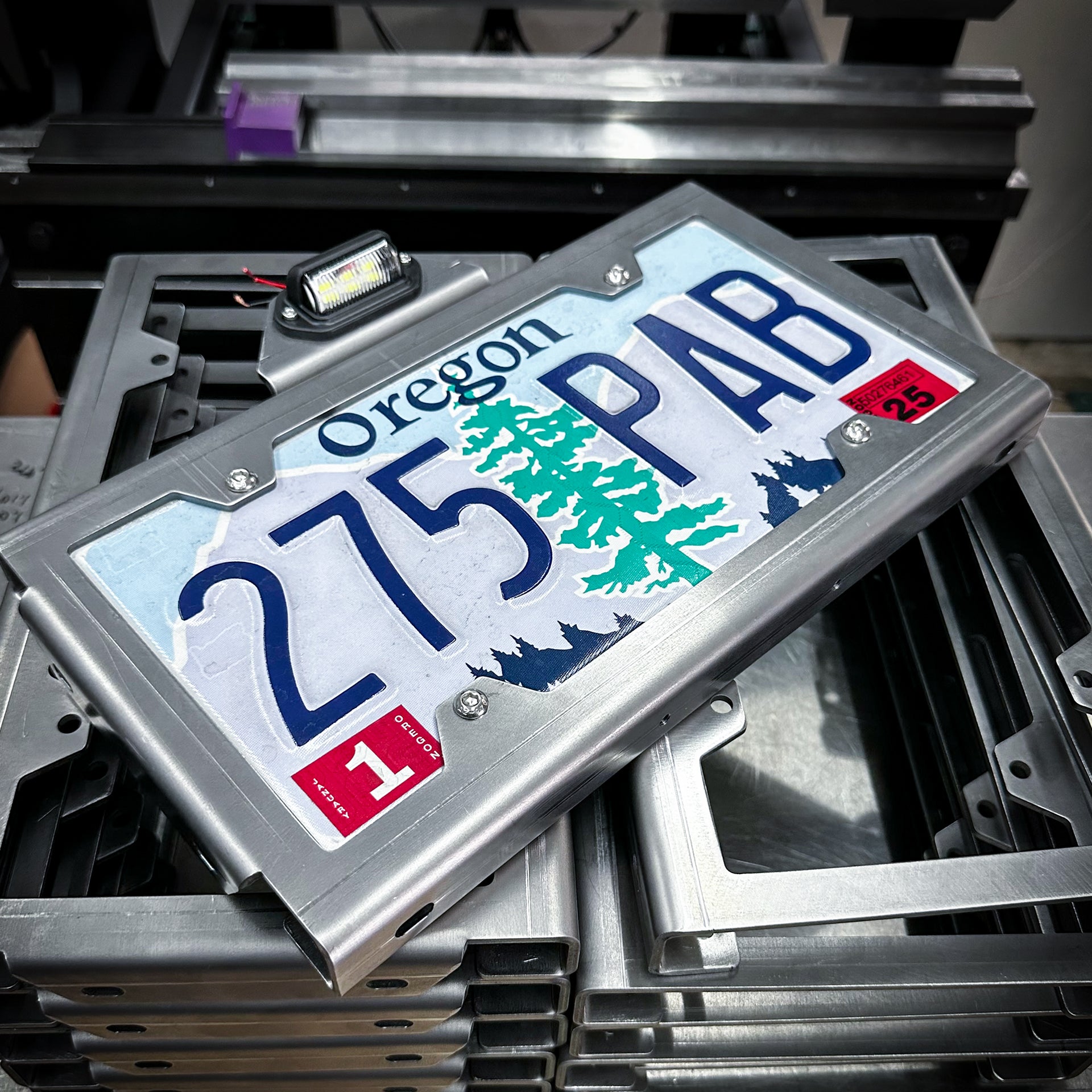 Heavy Duty License Plate Frame [6X12] Standard Size for Cars, RVs, Trailers, Campers, Boat Trailers