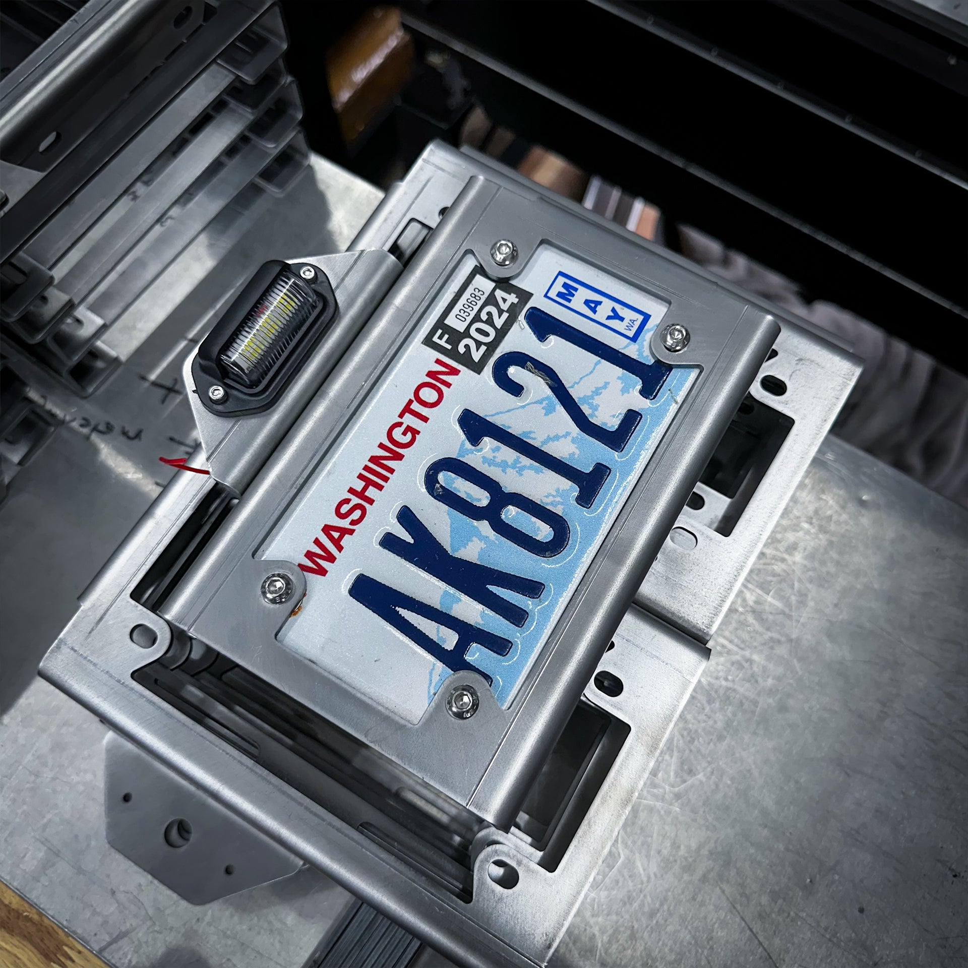 Heavy Duty License Plate Frame [4X7] Size for Trailer, ATV, Golf Cart, Motorcycles, Bikes