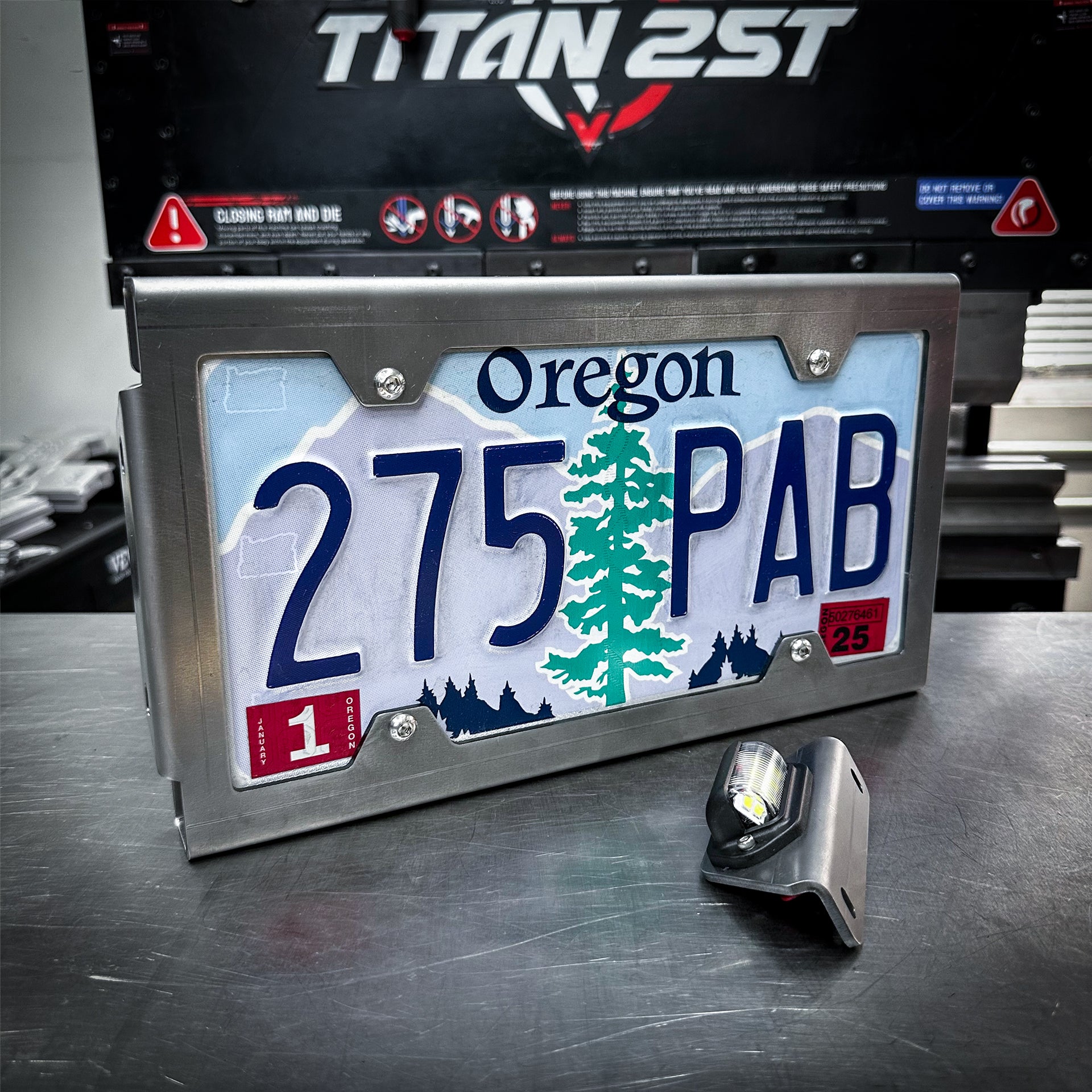 Heavy Duty License Plate Frame [6X12] Standard Size for Cars, RVs, Trailers, Campers, Boat Trailers