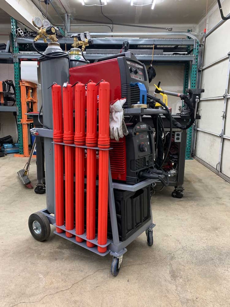 DIY Mig + Tig Welding CART Plans [Inches + Metric Units] - Multipurpose Cart | Build Plans