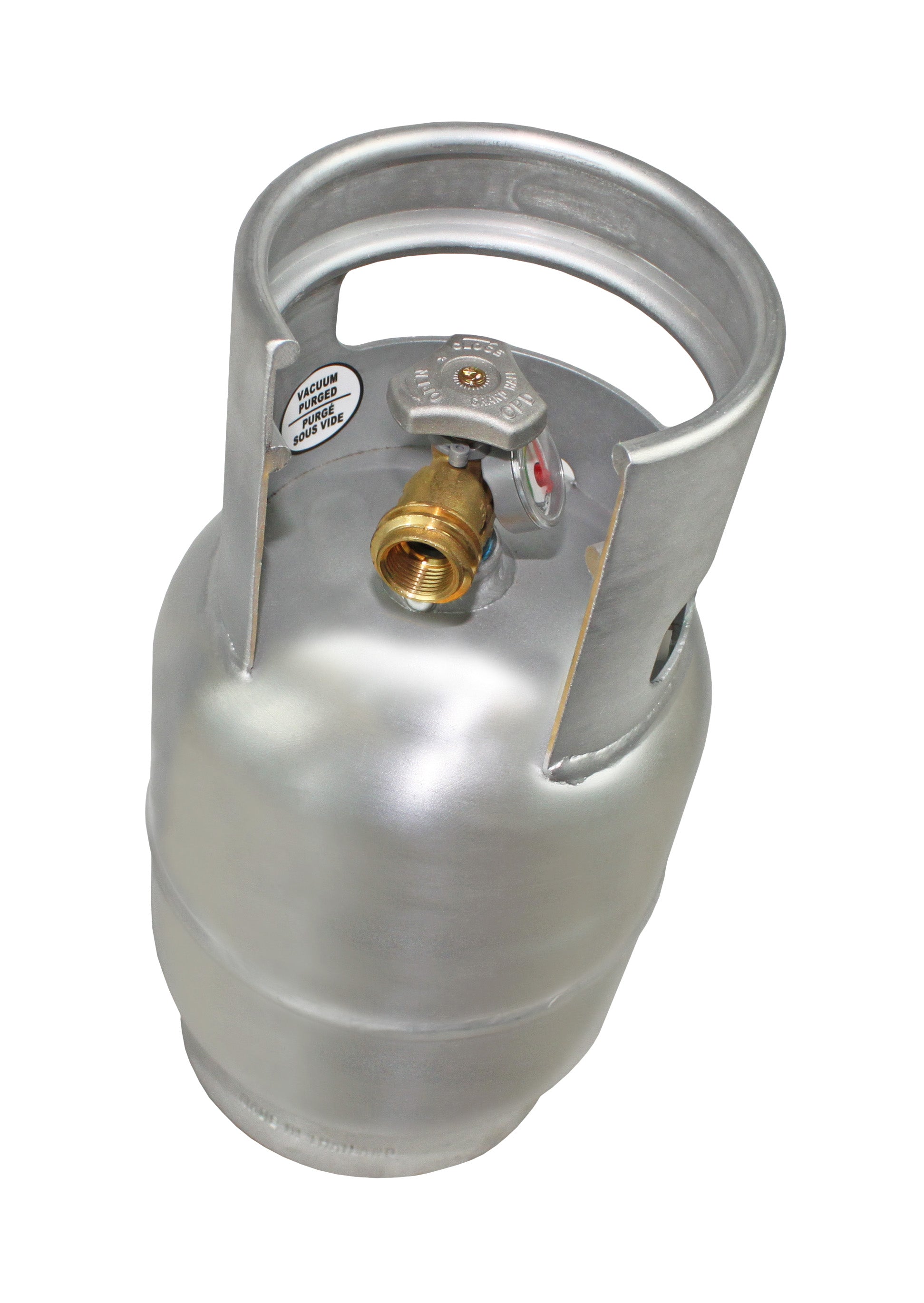 Flame King Lightweight 5lb Aluminum Propane Tank LP Cylinder with OPD & Gauge