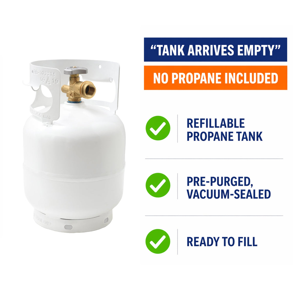Flame King 5lb Propane Tank LP Cylinder with OPD