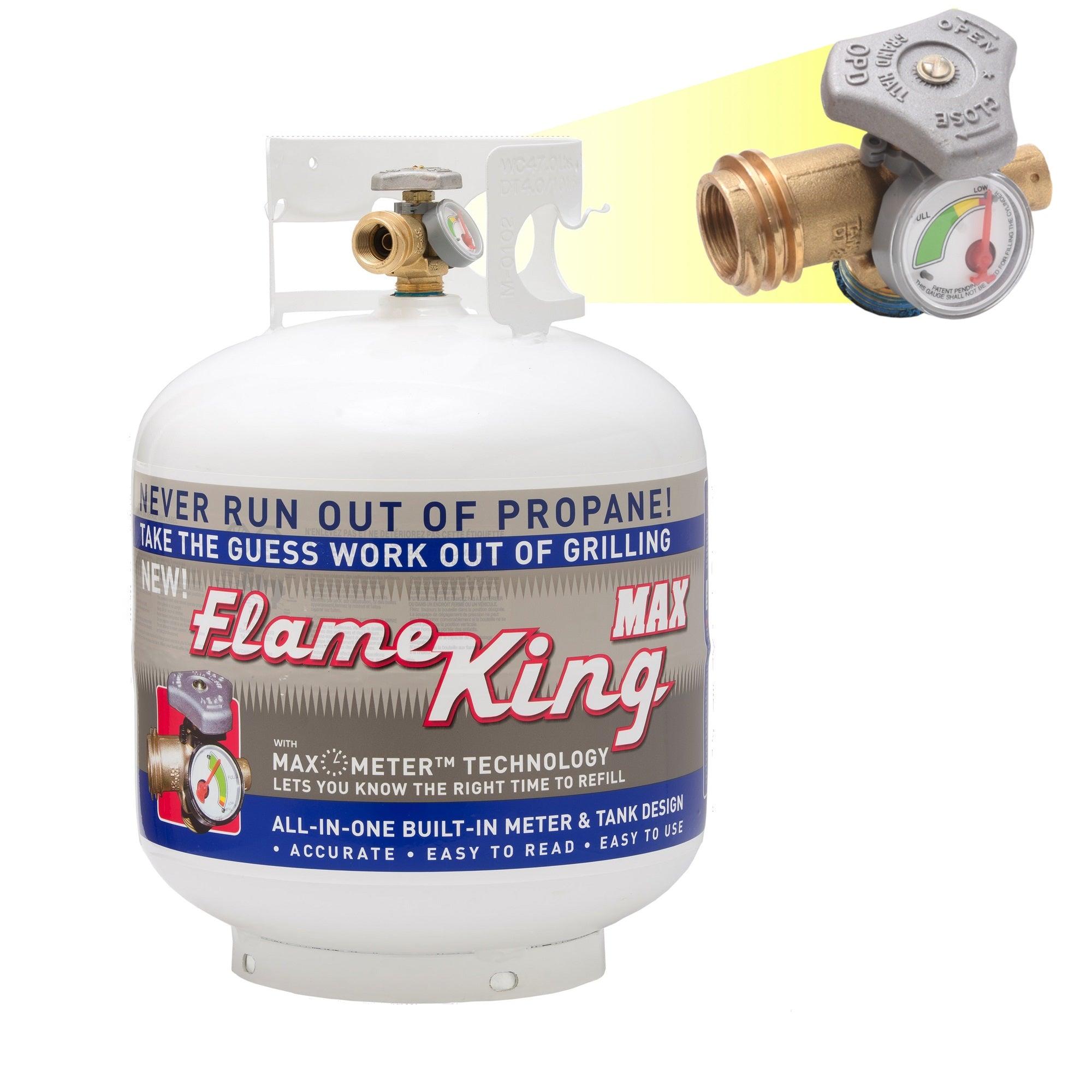 Flame King 20lb Propane Tank LP Cylinder with OPD & Gauge