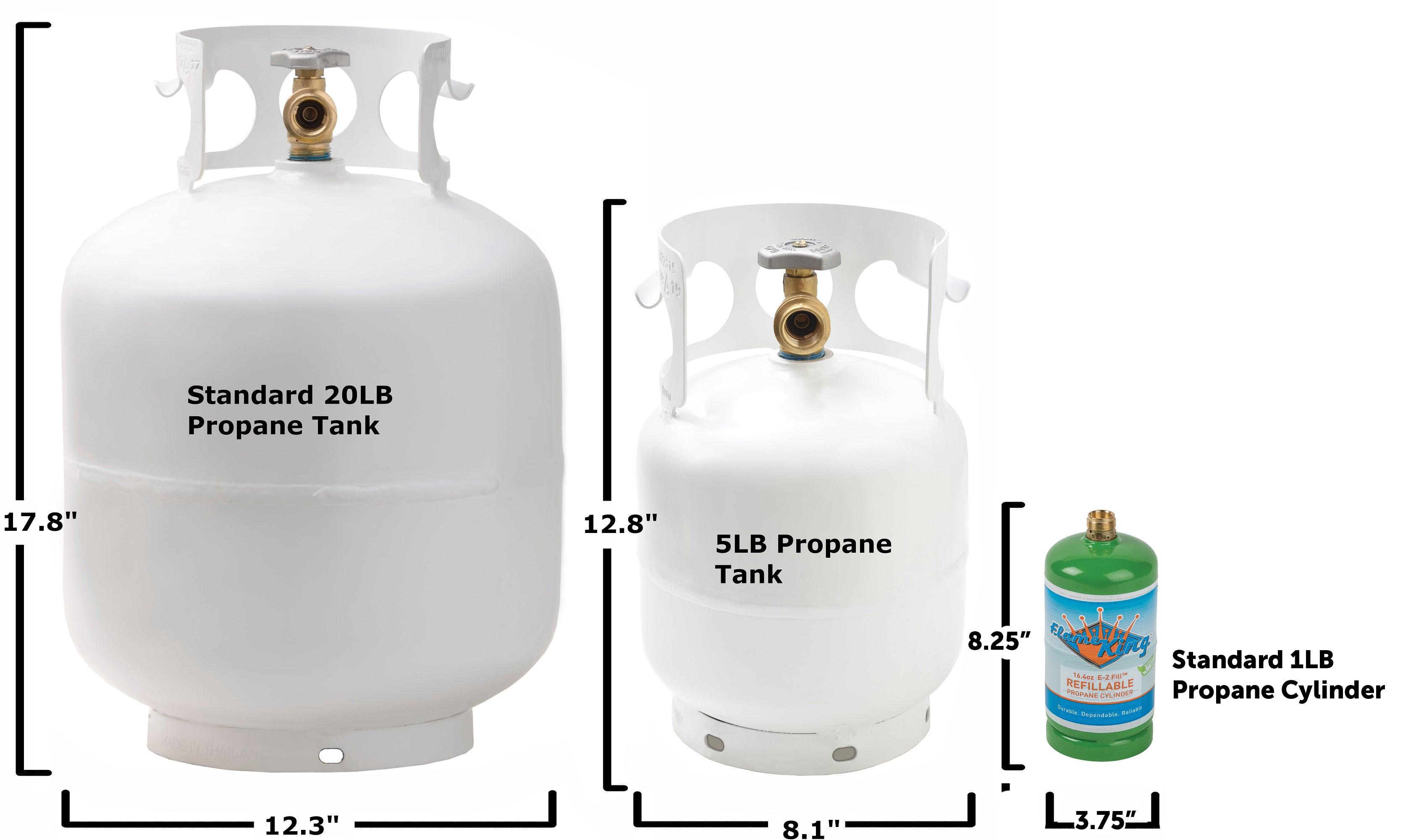 Flame King 5lb Propane Tank LP Cylinder with OPD