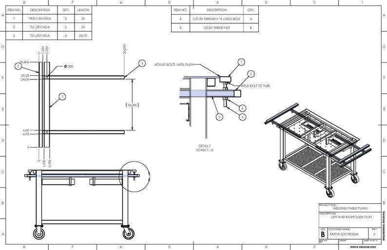 Welding Table Plans + Bonus 3D Model [Standard & Metric] | DIY | Multipurpose Workbench | Build Plans | Fabrication